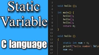 "C Programming Tutorial: Mastering Static Variables in C Language for Efficient Programming"