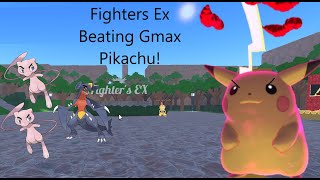 Fighters EX: Beating GMAX Pikachu! Part 2 [ROBLOX]