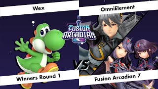 Fusioon Arcadian # 7 - Wex (Yoshi) vs OmniElement (Corrin/Pyra&Mythra) - Winners Round 1