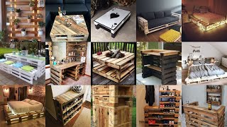 Creative furniture made from wooden pallets Homemade beautiful designer wood products Rock melodies