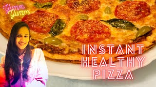 Anyone can Make | Instant Healthy Pizza || ENGLISH SUB ||