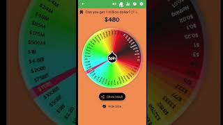 Spin The Wheel - Random Picker | I got $ 1 Trillion Dollar #shorts