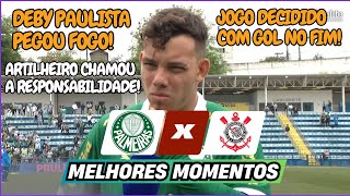 CPF NA NOTA? Palmeiras 2 x 1 Corinthians | Melhores Momentos | QUARTAS | PAULISTÃO SUB-20 2024