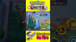 Taloneflame on fire | Pokemon unite #shorts #pokemonunite