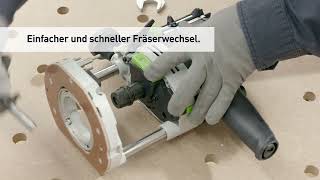 Festool Oberfräse OF 1400 - Die ideale Verbindung von Kraft und Komfort.