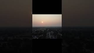 Hazy Sunset footage over Winnipeg | DJI Mini 2 SE