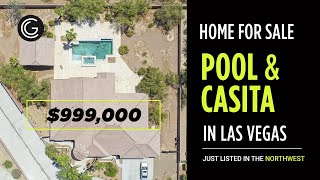 Las Vegas Living: Tour This Stunning 4 Bed Home with Pool & Casita