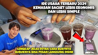 IDE USAHA ES VIRAL TERBARU 2024 PERTAMA KEMASAN SACHET LEBIH PRAKTIS CARA MEMBUATNYA part 1