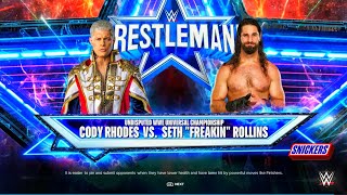 Cody Rhodes Vs Seth Rollins - WWE Undisputed Universal Championship Match At WrestleMania | WWE 2k24