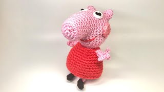 Amigurumi: Playful piggy_like Peppa Pig. Crochet_Presentation of results_Pattern info in description