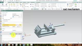 vise mechanism nx motion simulation tutorials