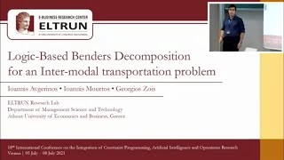 A Logic-Based Benders Decomposition Approach for an Inter-modal Transportation Problem