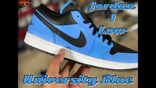 AJ 1 Low University Blue Review | Kings23Kicks