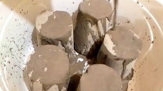 ASMR snappy pure white and grey cement paste pouring amazing 😍 crumbling 💯 satisfying #purecement