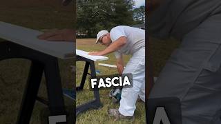 How to Repair Fascia: ODDLY SATISFYING 👍 #shorts #homeimprovement #carpenter