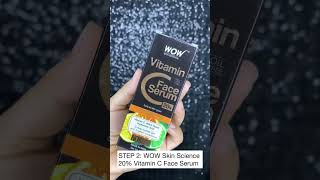 My daily skin care routine With Wow skinscience￼ #shorts #youtubeshorts