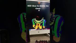 400 likes to delete my timer  the end scared me 💀 #roblox #funny #fun #game ￼