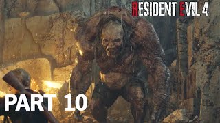 Resident Evil 4 Remake Game Play Part 10 No Commentary  defeat the giant