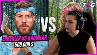 Nemesis - Erkekler ve Kadınlar 500.000 Dolar İçin Vahşi Doğada Hayatta Kalıyor - İzliyor! - @MrBeast