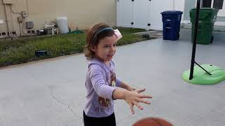 Little Girl Basketball Star