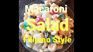 Macaroni Salad (Filipino Style)