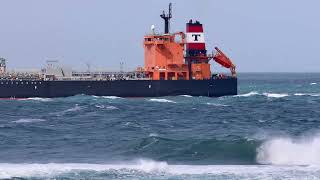 The tanker Torm Republican inbound through Port Phillip heads, Point Lonsdale, Vic, Australia.