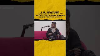 #lilwayne I would never ✍🏼 an artist that’s only making music for the money. 🎥@4HUNNIDPODCAST