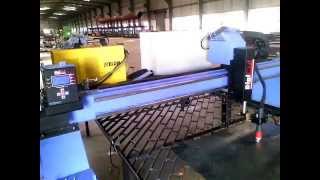 Digicut CNC Plasma Cutting machine cutting with THC