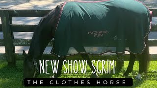 Getting a new custom scrim in the barn’s colors from The Clothes Horse!  #horse #horses #equestrian