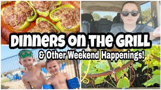 SMOKED STUFFED PEPPERS & MORE | Weekend of Meals | EASY SUMMER DINNERS | Spend the Weekend with Us!