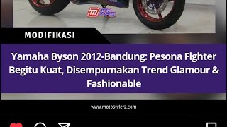 yamaha byson kelas custom style