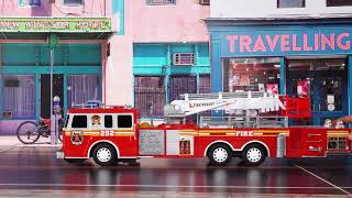 TFC1077125 FRICTION FIRE ENGINE WITH LIGHT AND MUSIC