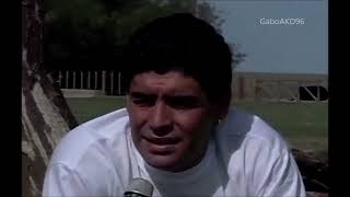 Diego Maradona junto a su familia en la Pampa (1994)