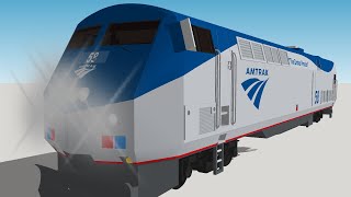 Обзор устройств кабины машиниста локомотива AMTRAK General Electric P42 №2.