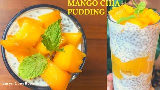 Coconut Mango Chia Pudding | Easy way to make chia pudding | Coconut Mango chia pudding