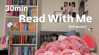 real time cozy read with me for 30min (buddy read + lofi music)  📖☕️🍂