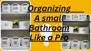 How to organize your bathroom