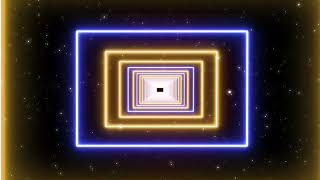 Neon Effect Rectangle Shape Tunnel Abstract Glow Video Background Loop | Film Stock Fx