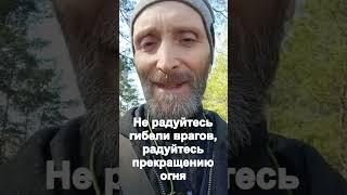 Не радуйтесь гибели врагов, радуйтесь прекращению огня