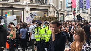 Freedom to Dance  Rally / Anti Lockdown Protest March London 27th June 2021