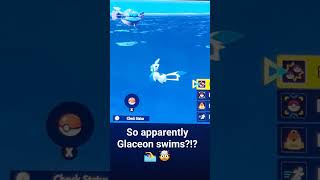 Glaceon Can SWIM?!?