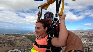 Irina First Skydive! Tandem Jump from 10000 feet at iJump Gran Canaria