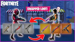 Fortnite but I SWAP LOOT WITH MY OPPONENTS