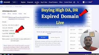 Buying Expired Domain from GNAME.com Auction (DA-40 & DR-71) Hindi