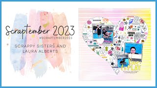 Scraptember Day 20 ~ Stickers | 12x12 Scrapbook Layout