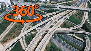 Fantastic 360 view of driving Ontario's HWY 400