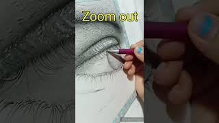 How does the drawing look different in zoom in and zoom out #artdimple91 #art_dimple #youtubeshorts