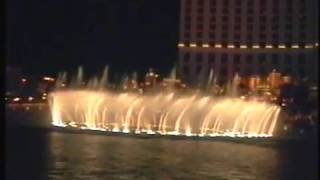 Dancing  fountains Las Vegas the strip September 2000