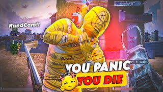 How not to Panic in 1vs4 situation⚡ iphone13 with 4 finger Handcam | BGMI