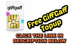 Free GiffGaff Top Up | Free GiffGaff Sim Card with Free £5 Top-up 4G